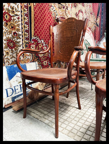 I.3540   PAR DE SILLONES DE HAYA