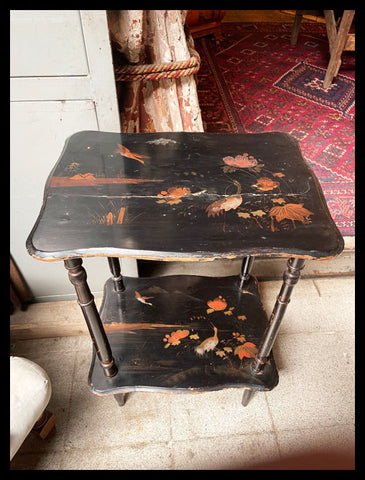 I.3563  MESA DOBLE CUBIERTA PINTADA A MANO