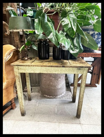 I.3564  MESA RÚSTICA VERDE AGUA