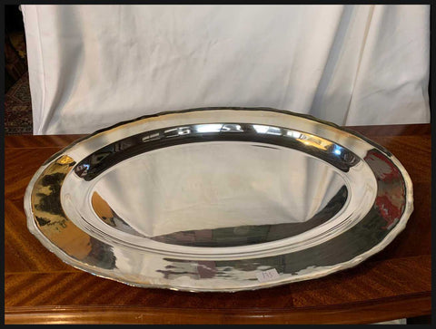 II.2377 BANDEJA OVALADA DE PLATA
