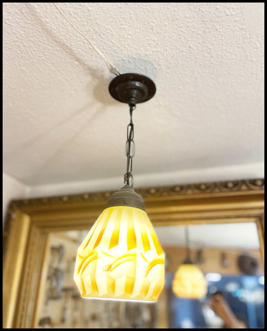 II.3336 LÁMPARA ART DECO CURVA