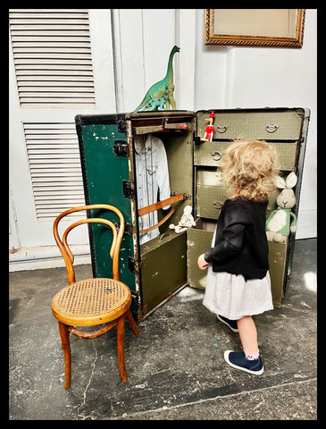 I.3725 BAÚL DE VIAJE VERDE