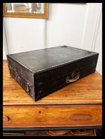 I.3726 BAÚL DE VIAJE AZUL