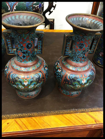 II.3370 FLOREROS DE CLOISONNÉ