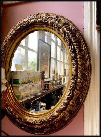 II.2406 ESPEJO DORADO OVADADO