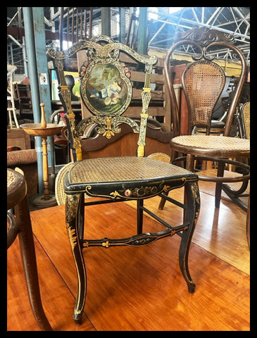 I.4086 SILLA CON INCRUSTACIONES