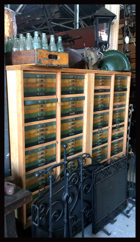 I.1754 MUEBLE FICHERO DE ANTIGUA SALITRERA