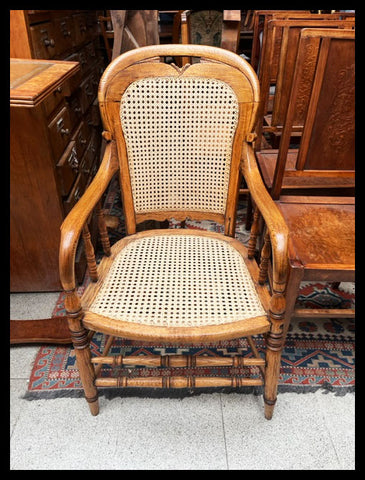 I.4104 SITIAL DE ROBLE AMERICANO Y JUNCO