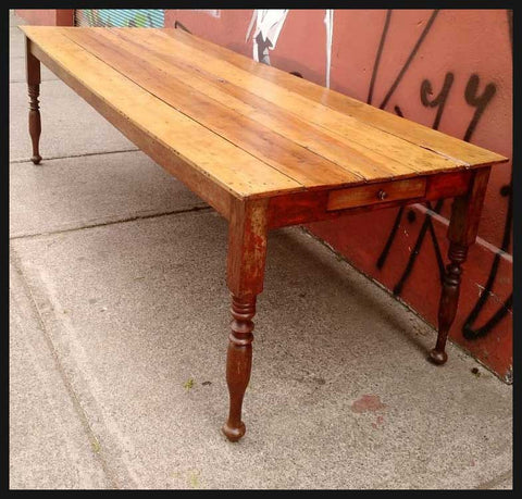 I.1791 MESA LINGUE CON CAJONES EN CABECERAS