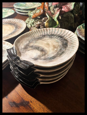 II.3613 COLECCIÓN DE MAYÓLICAS DE MARISCOS Y ESPÁRRAGOS