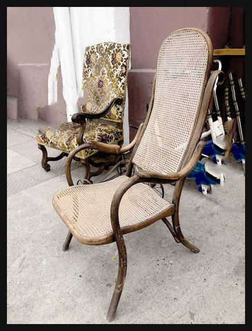 I.1434 SILLA DE JUNCO Y HAYA