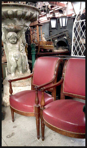 I.1968 PAR DE SILLONES ROJOS