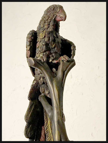 II.2465 PAR DE LOROS DE BRONCE