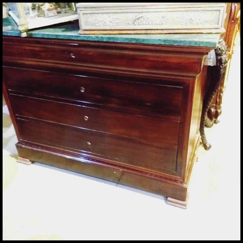 I.1948 CÓMODA PALISANDRO MÁRMOL VERDE