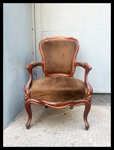 I.4176 SILLÓN DE FELPA