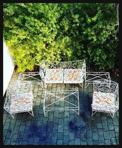 I.1441 JUEGO DE TERRAZA DE FIERRO FORJADO