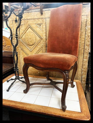 I.4184 SILLA FELPA NARANJA RESPALDO ALTO