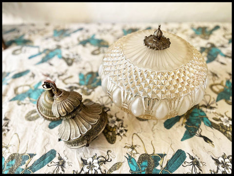 II.3673 LÁMPARA DE CIELO DE VIDRIO