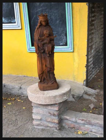 II.2289 VIRGEN FIERRO FUNDIDO