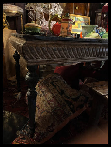 I.3770 MESA PÁTINA AZUL