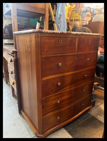 I.4268 CÓMODA DE MADERA CON MÁRMOL