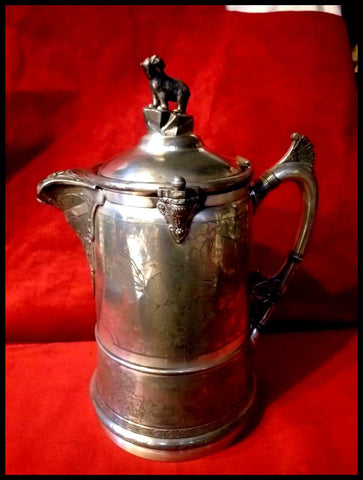 II.2572	CHOCOLATERA ANTIGUA CON ESTAÑO