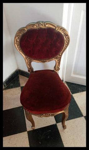 I.2003	SILLA TERCIOPELO ROJO