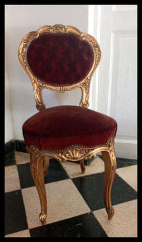 I.2003	SILLA TERCIOPELO ROJO