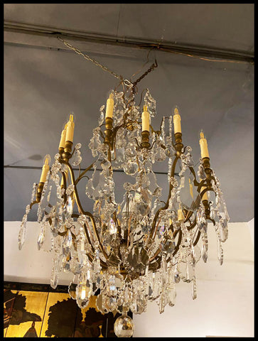 II.2949   GRAN LÁMPARA DE CRISTAL COLGANTE