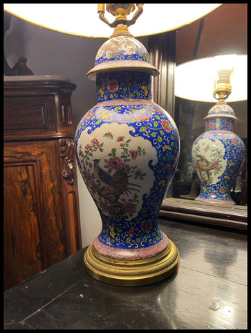 II.2946   LÁMPARA BASE AZUL