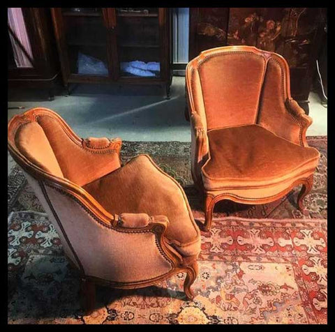 I.2057 PAR DE SILLONES DE FELPA