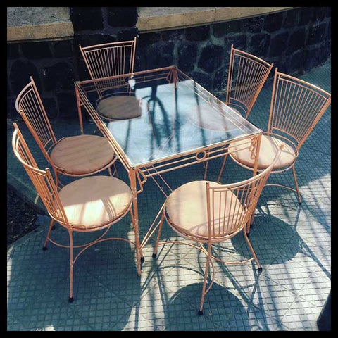 I.2094 JUEGO DE TERRAZA ROSADO