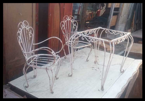 I.2101 JUEGO DE TERRAZA DE FIERRO PARA NIÑOS