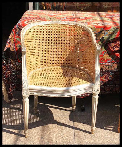 I.2116 BUTACA BLANCA DE JUNCO