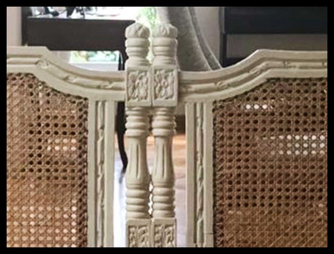 I.2123 RESPALDO BLANCO DE JUNCO SUPER KING