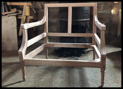 I.2137  SILLONES DE MADERA Y JUNCO A PEDIDO