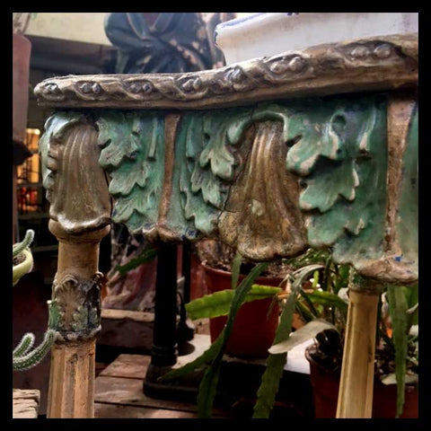 I.826 ESQUINERO TURQUESA Y DORADO