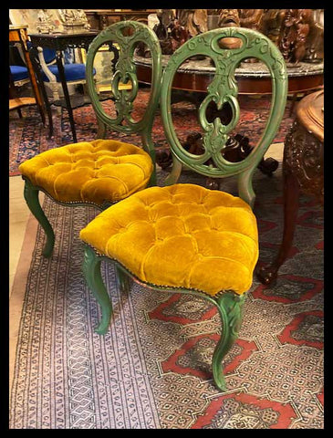 I.2164  SILLAS AMARILLAS Y VERDE