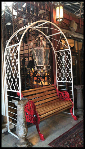 I.2170  BANCA ROJA FIERRO FUNDIDO Y LENGA