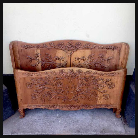 I.1486 CAMA DE LINGUE TALLADA 1 PLAZA