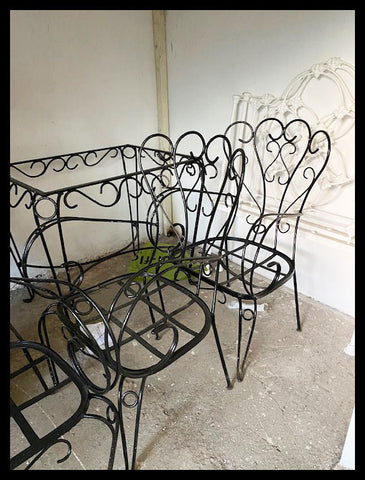 I.2178  JUEGO DE TERRAZA NEGRO