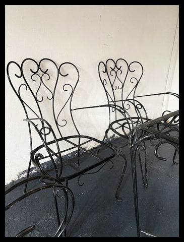 I.2178  JUEGO DE TERRAZA NEGRO