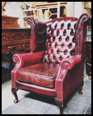 I.2181  BERGERE ROJO DE CUERO