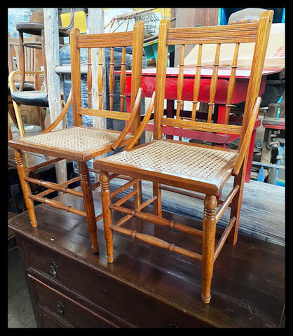 I.2220   CUARTETO DE SILLAS DE HAYA