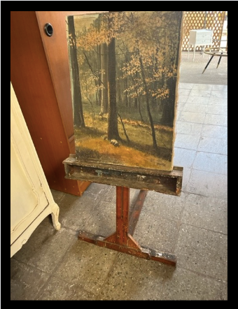 II.3496 ATRIL Y CAJA DE PINTURA