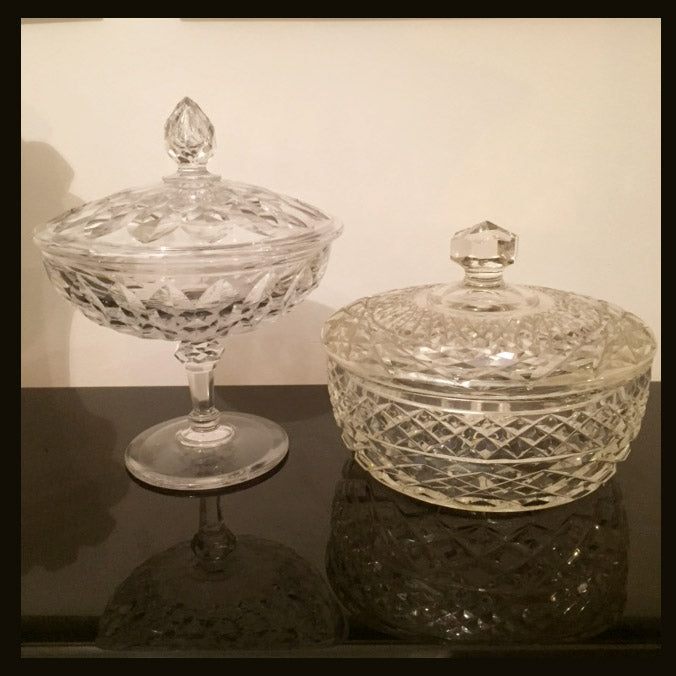 II.562 BOMBONERAS DE CRISTAL