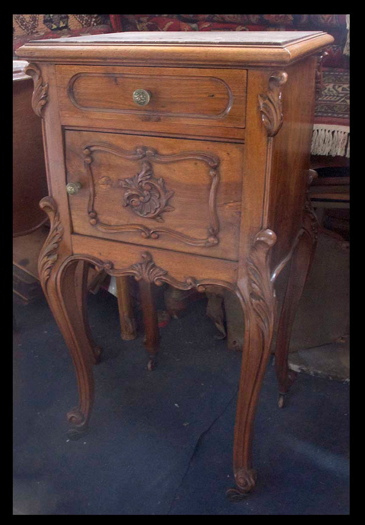 I.199 VELADOR DE MADERA Y MÁRMOL