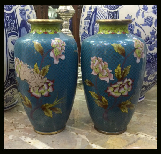 II.566 FLOREROS DE CLOISONNÉ