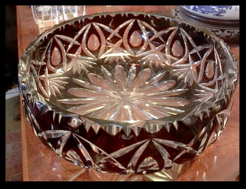 II.708 CENTRO DE MESA DE CRISTAL