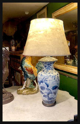 II.2130 LÁMPARA BASE AZUL Y BLANCO